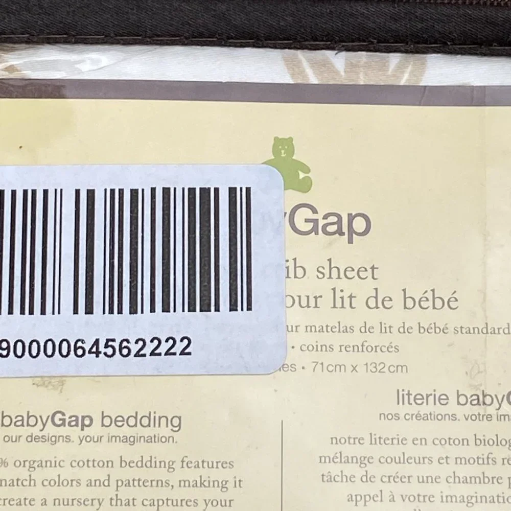 Baby GAP Organic Cotton Safari Fitted Crib Sheet